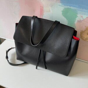 Mansur Gavriel hard leather black Lady bag